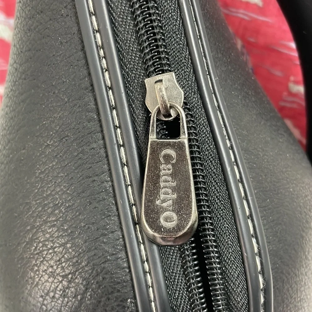 CaddyO Wine Leather Holder Carrier Travelbag